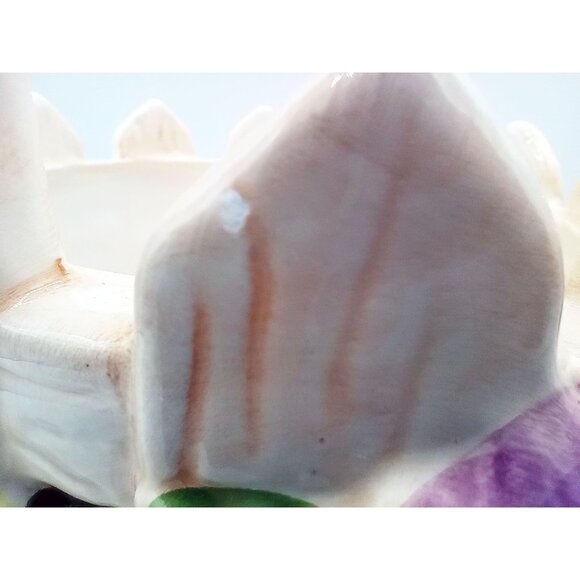 Ceramic Flower Basket Teleflora Hand Painted 10" Spring Decor Easter Vintage - Picture 7 of 12